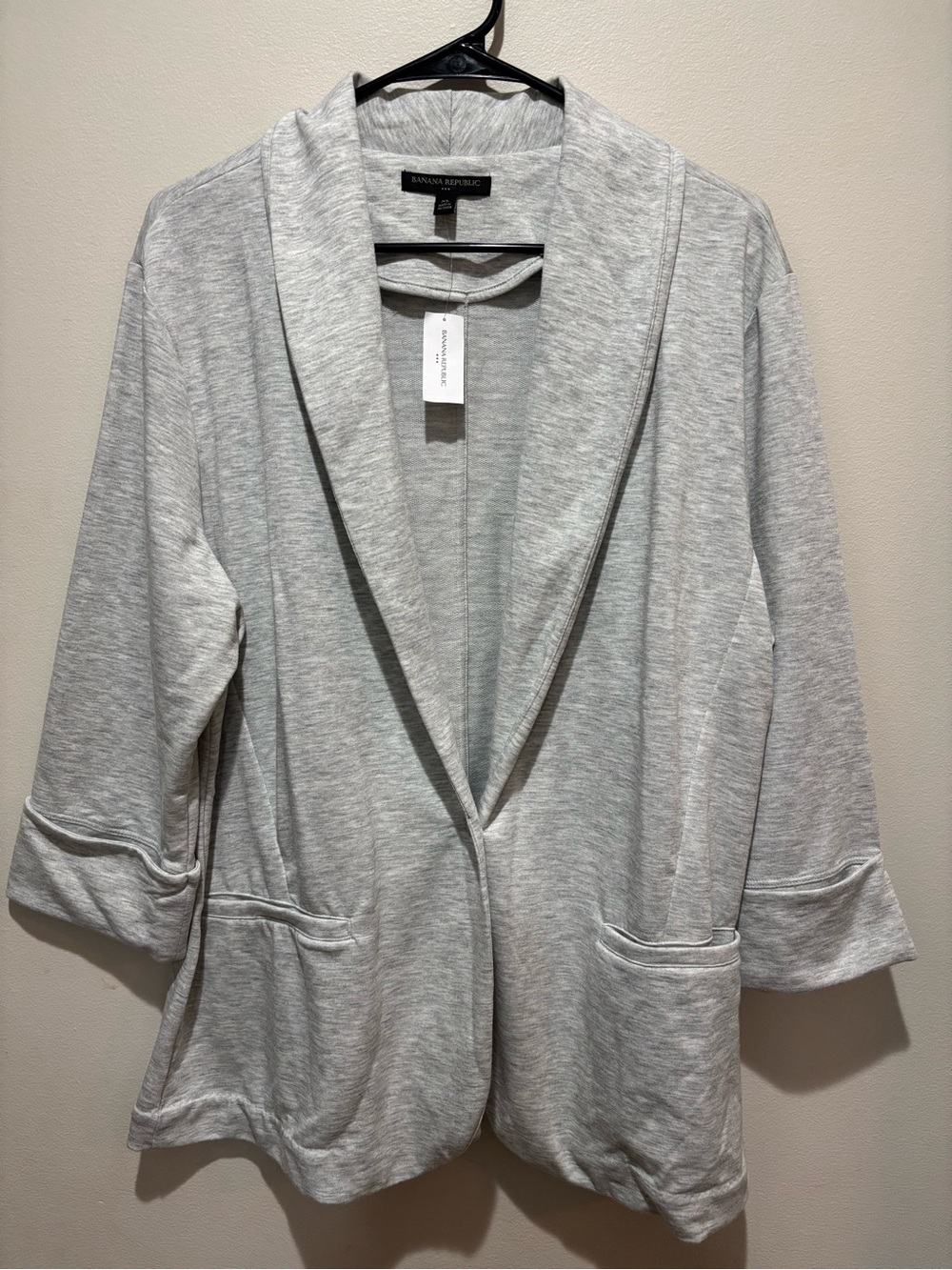Banana Republic Shawl Collar Knit Blazer Business Causal Comfy Workwear Office